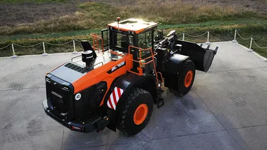 Cargadora de ruedas Develon SD300 usada2