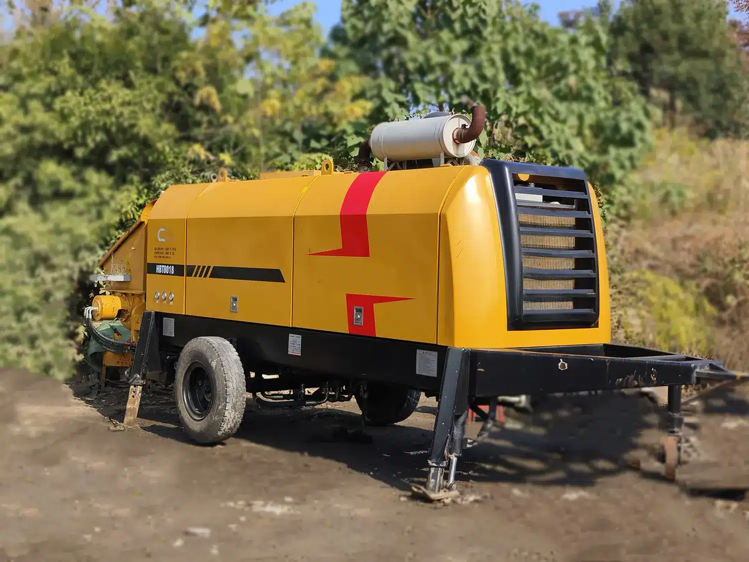 Bomba de Remolque SANY HBT60C-8A-3D Usada0